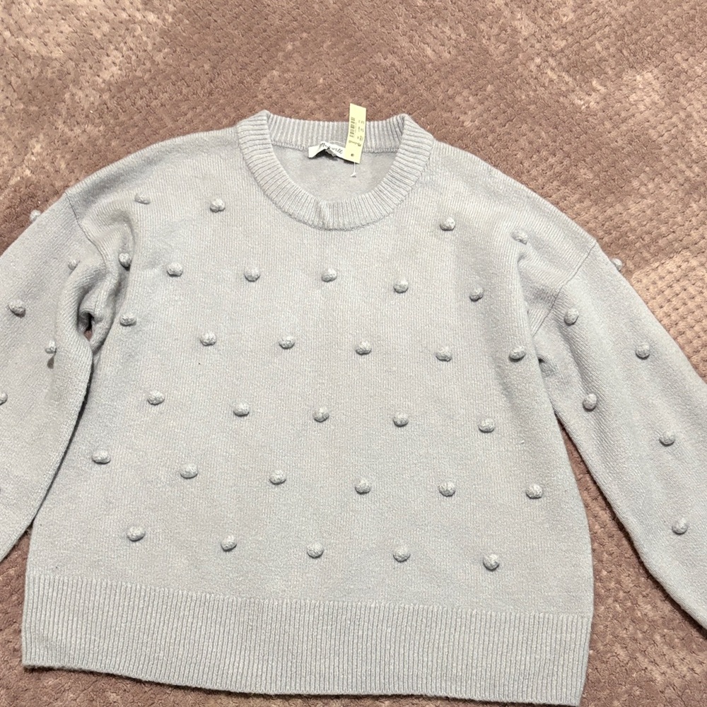 Madewell Light Gray Textured Women's Sweater